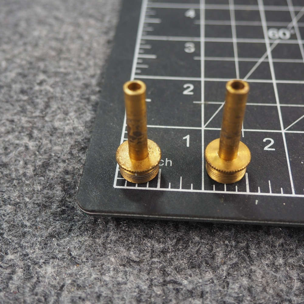 Blessing Scholastic Trumpet Valve Stem Pair Gold Brass Replacement Parts‎